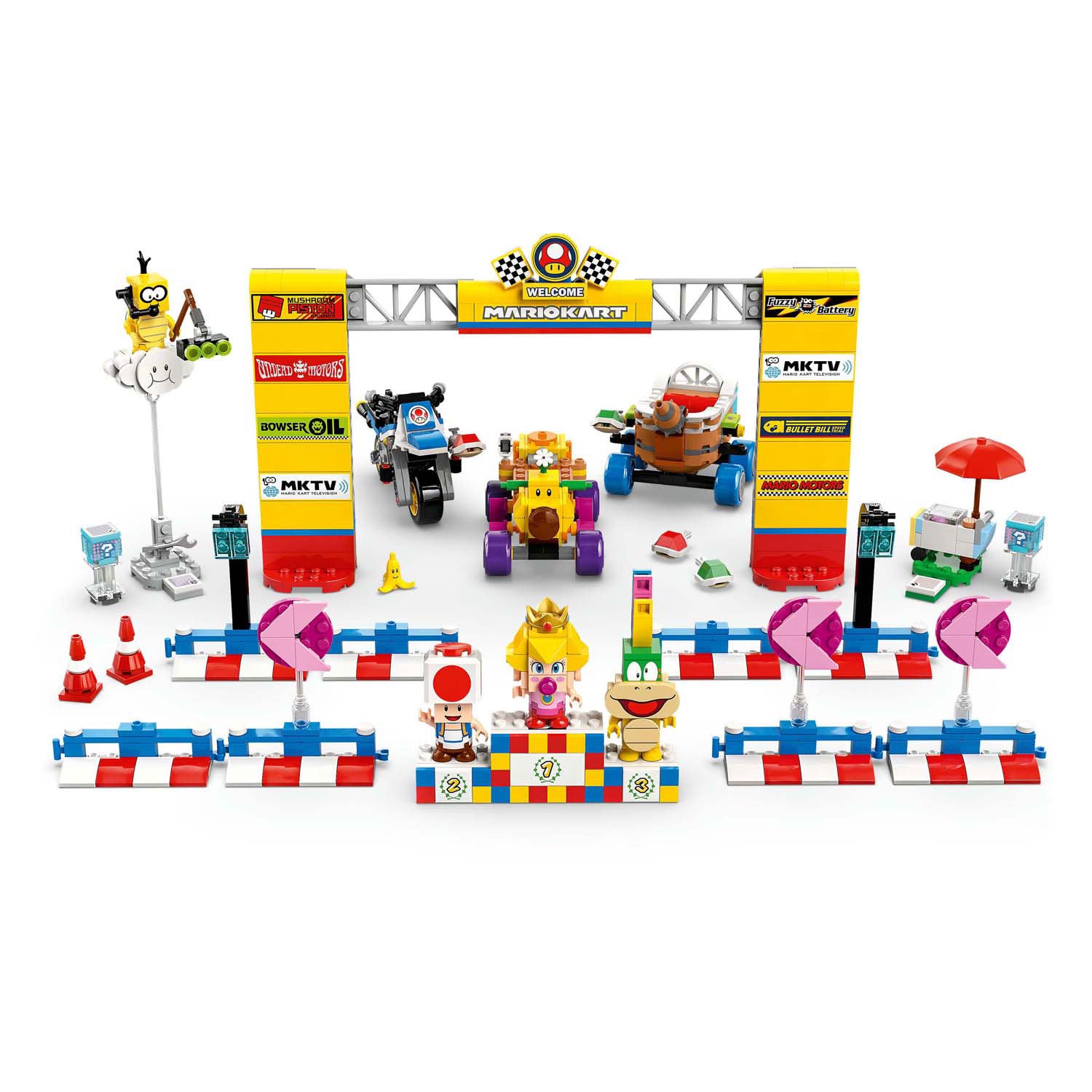 Lego super mario 72036 mario kart baby perzik en grand prix set