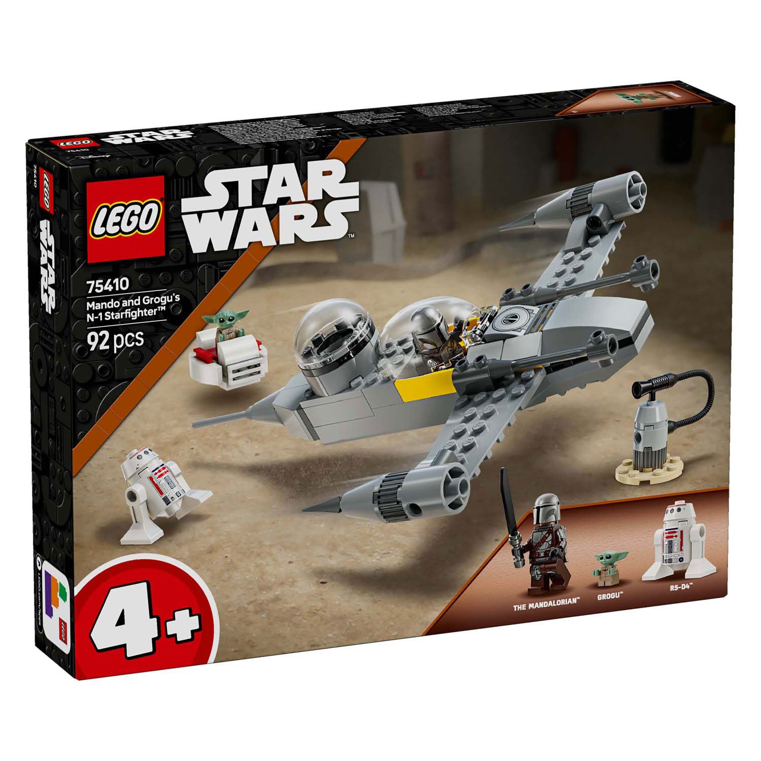 Lego star wars 75410 mando en grogu's n-1 starfighter