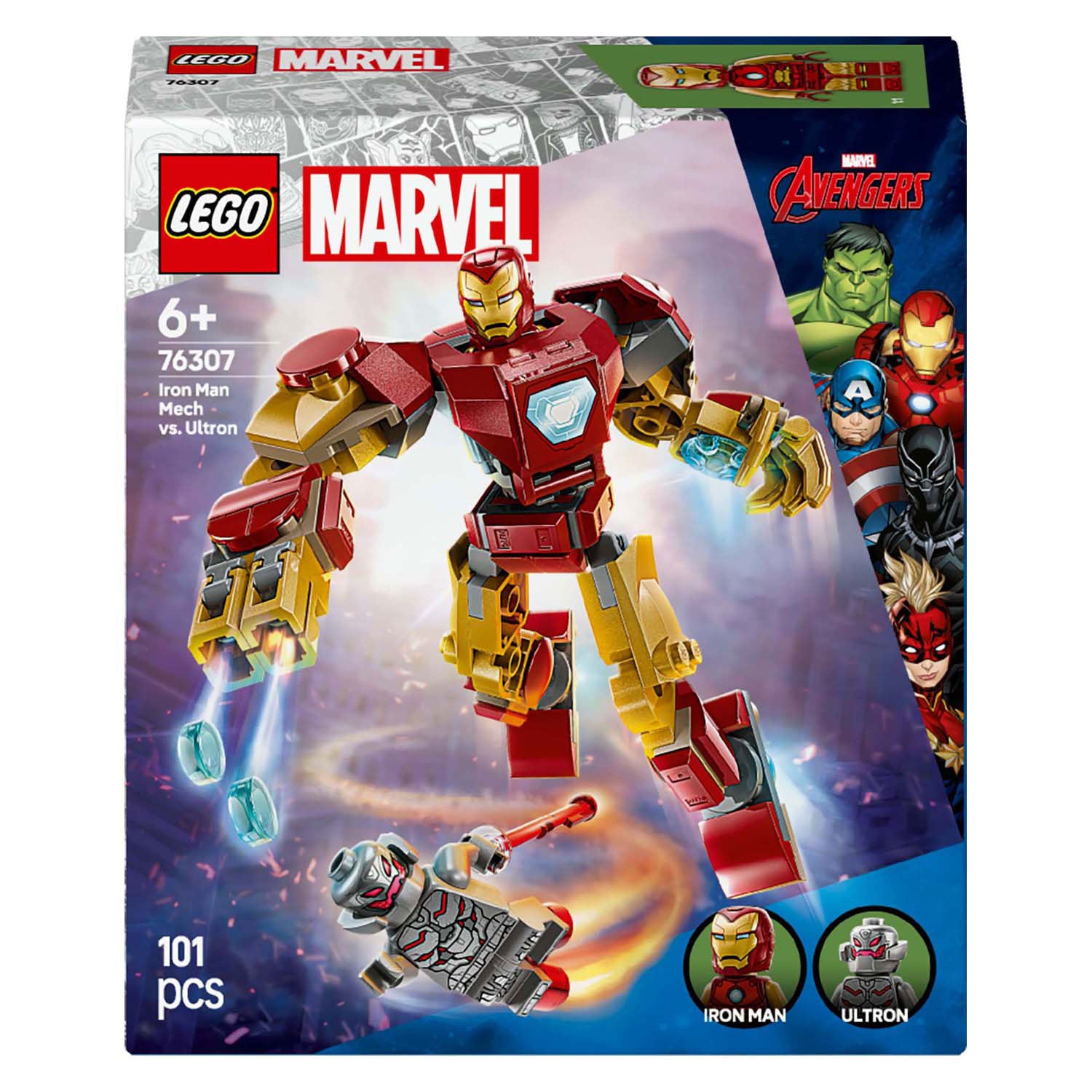 Lego superhelden 76307 iron man mecha vs. ultron