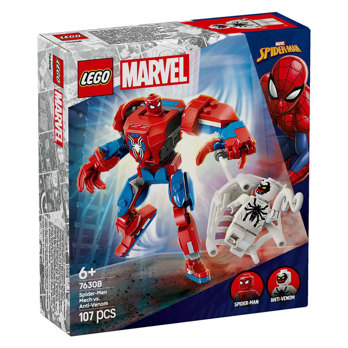 Lego superhelden 76308 spider-man mecha vs. antigif