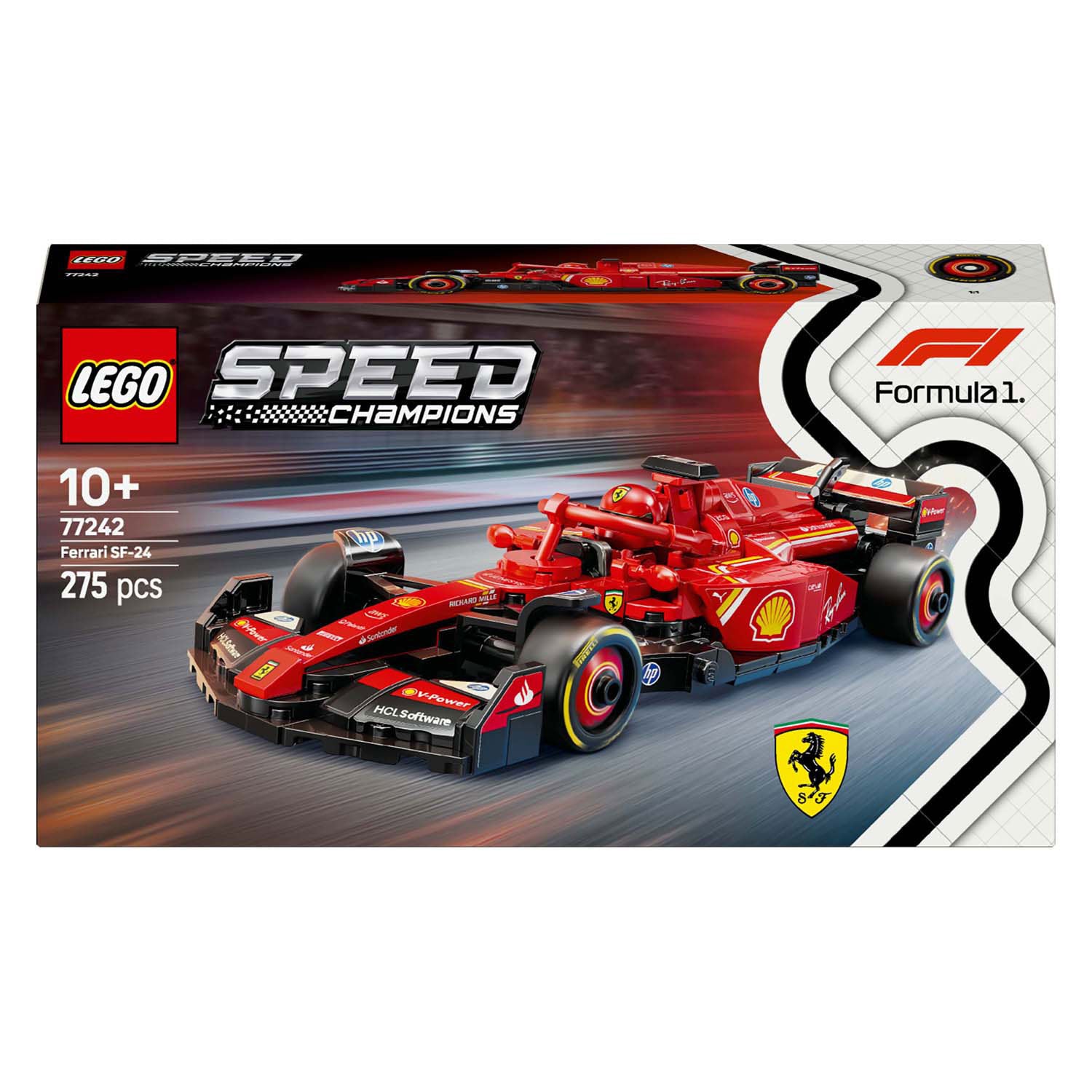 Lego speed champions ferrari sf-24 f1 racewagen set - 77242