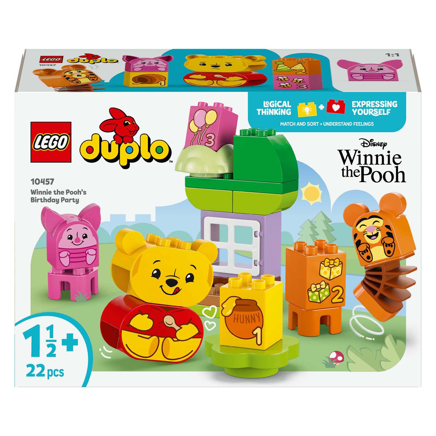 Lego duplo disney - het verjaardagsfeest van winnie de poeh constructiespeelgoed (10457)