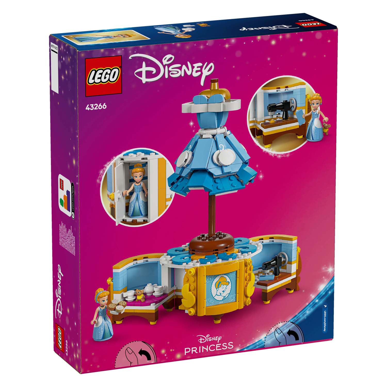 Lego ® disney princess - de jurk van assepoester - 43266