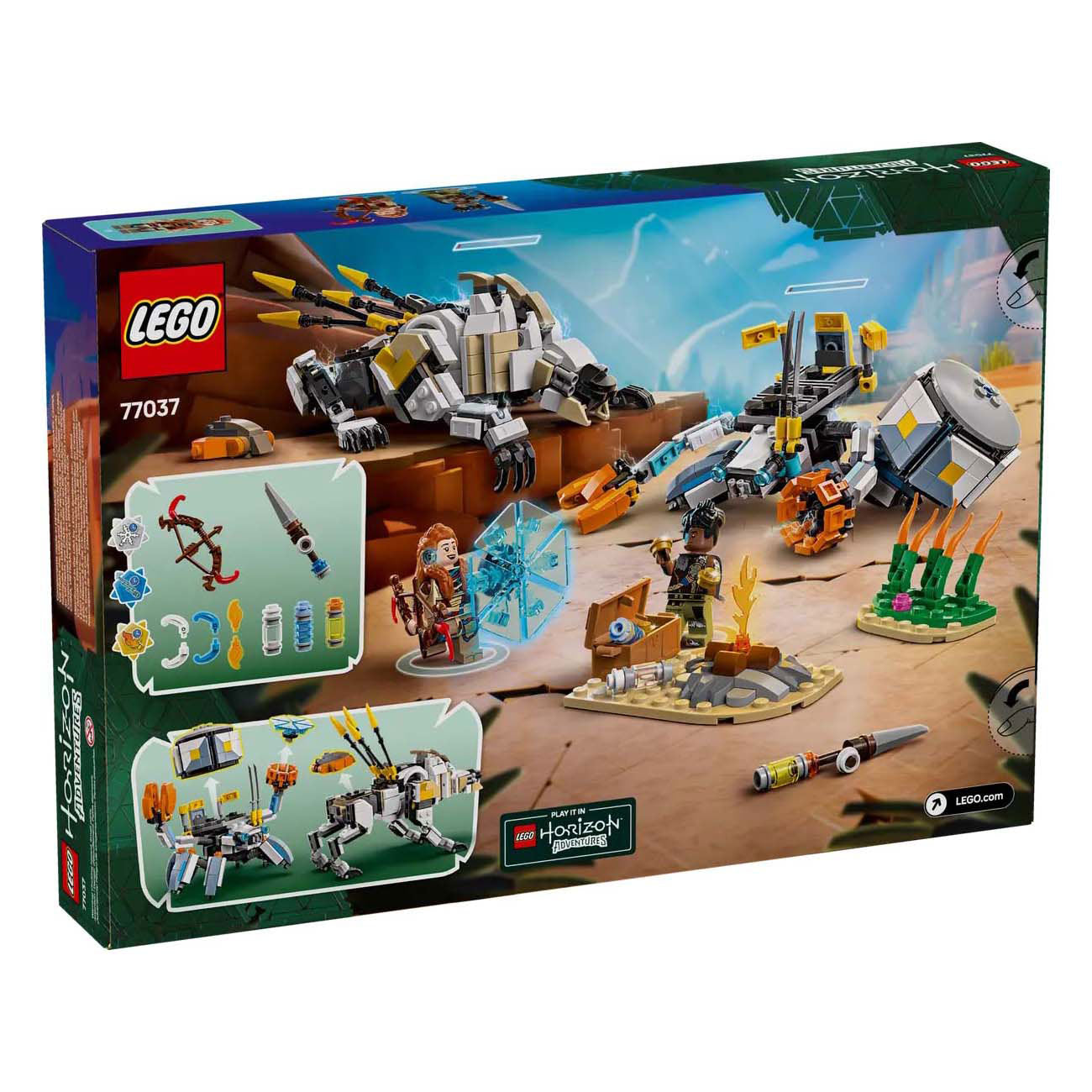 Lego horizon 77037 aloy en varl vs. shell-walker en zaagtand