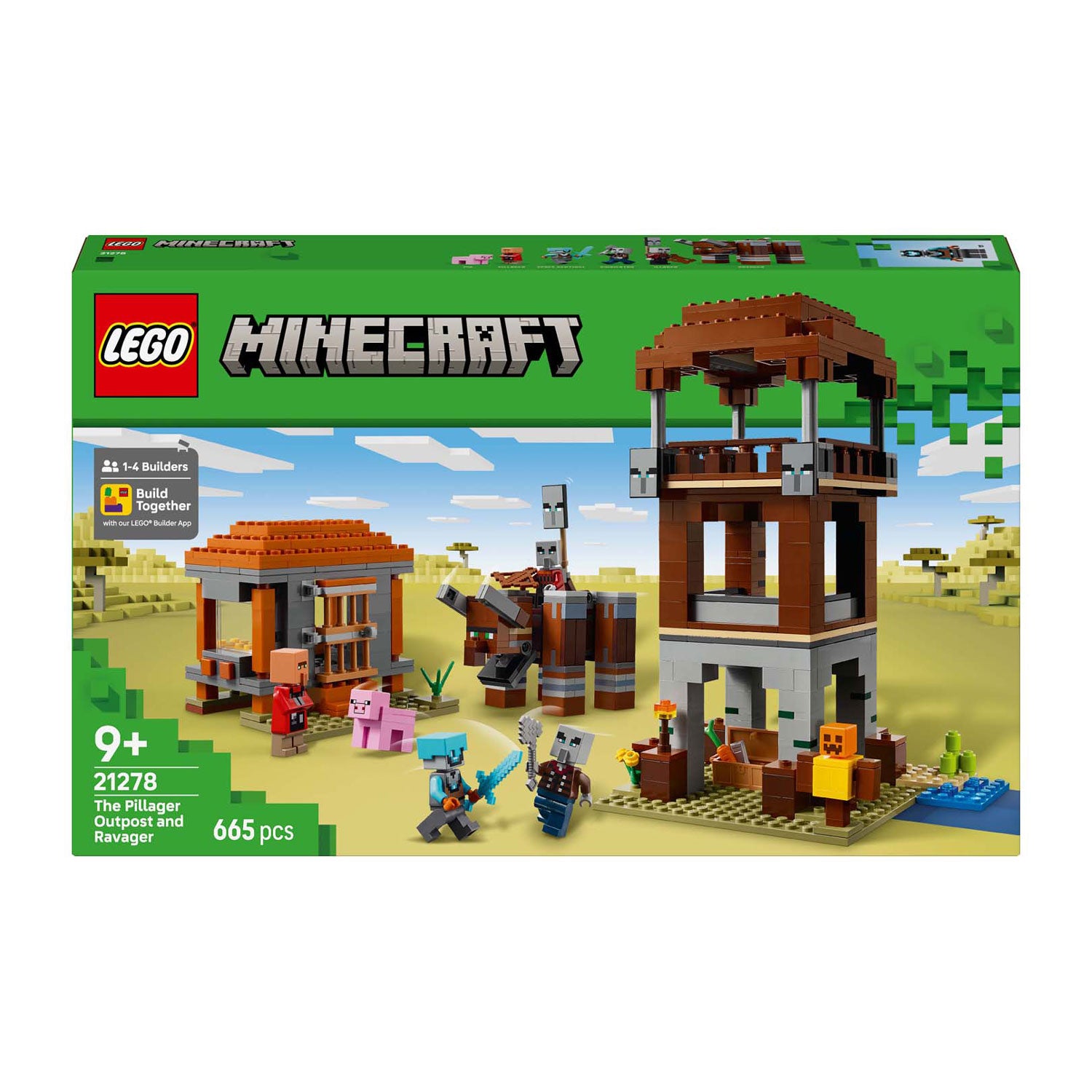 Lego minecraft 21278 de plunderaar buitenpost en verwoester