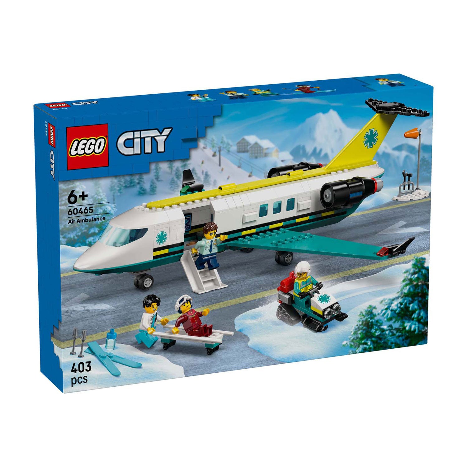 Lego 60465 grote stadsvoertuigen ambulancevliegtuig