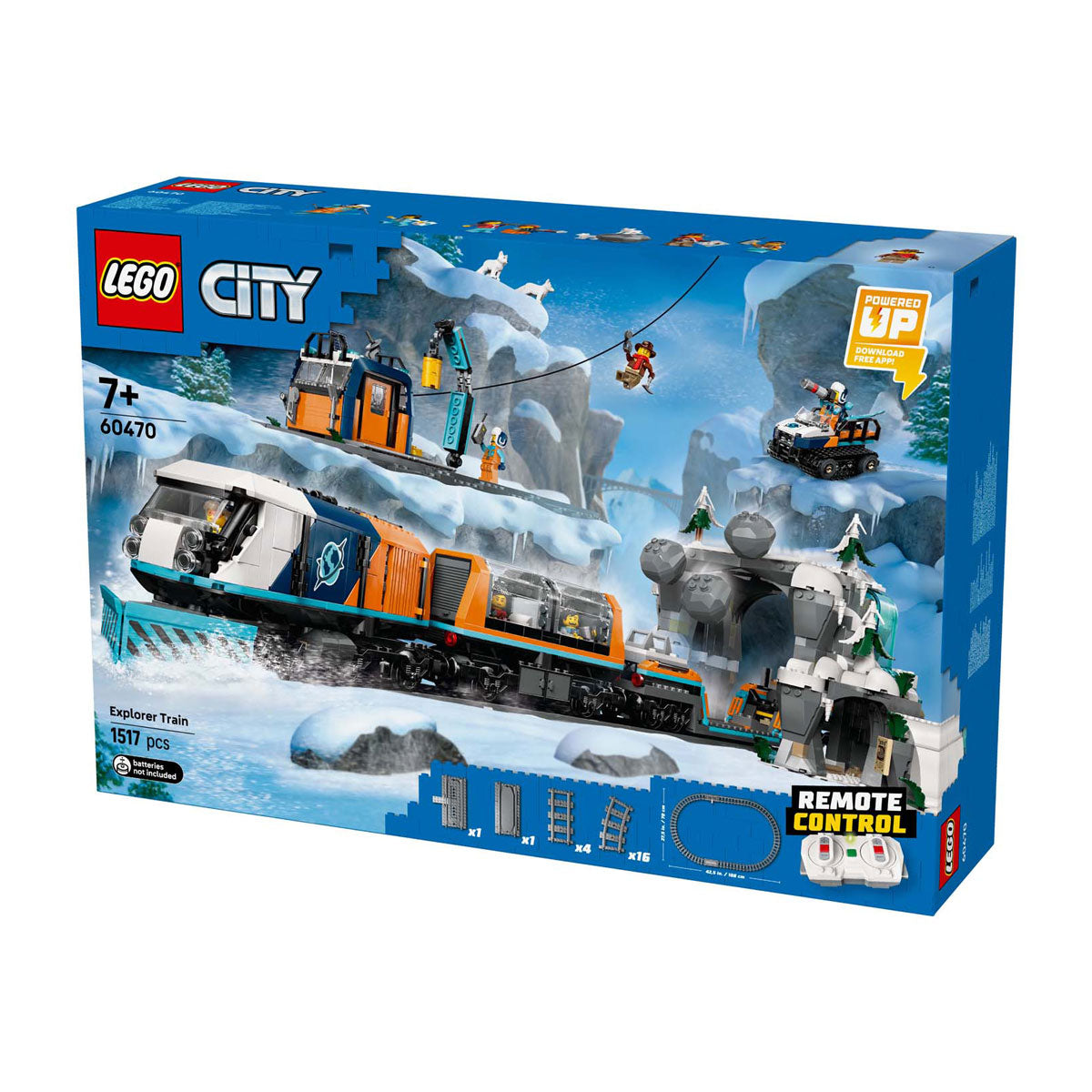 Lego city 60470 onderzoekstrein op de noordpool