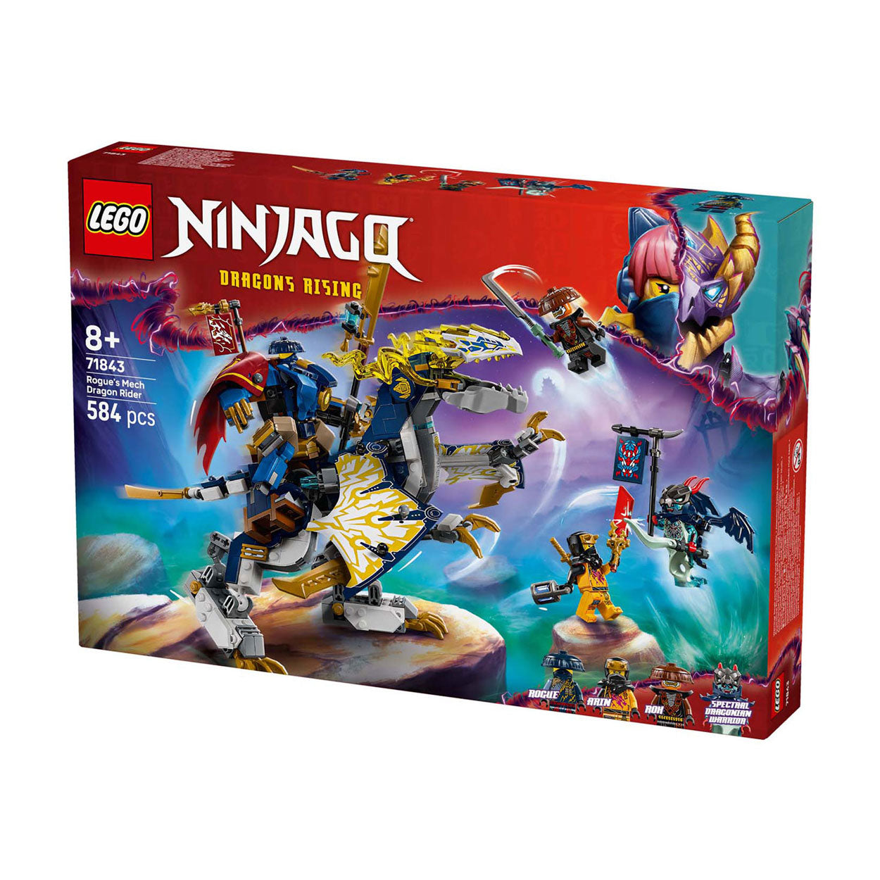 Lego ninjago 71843 rogue's mecha drakenrijder