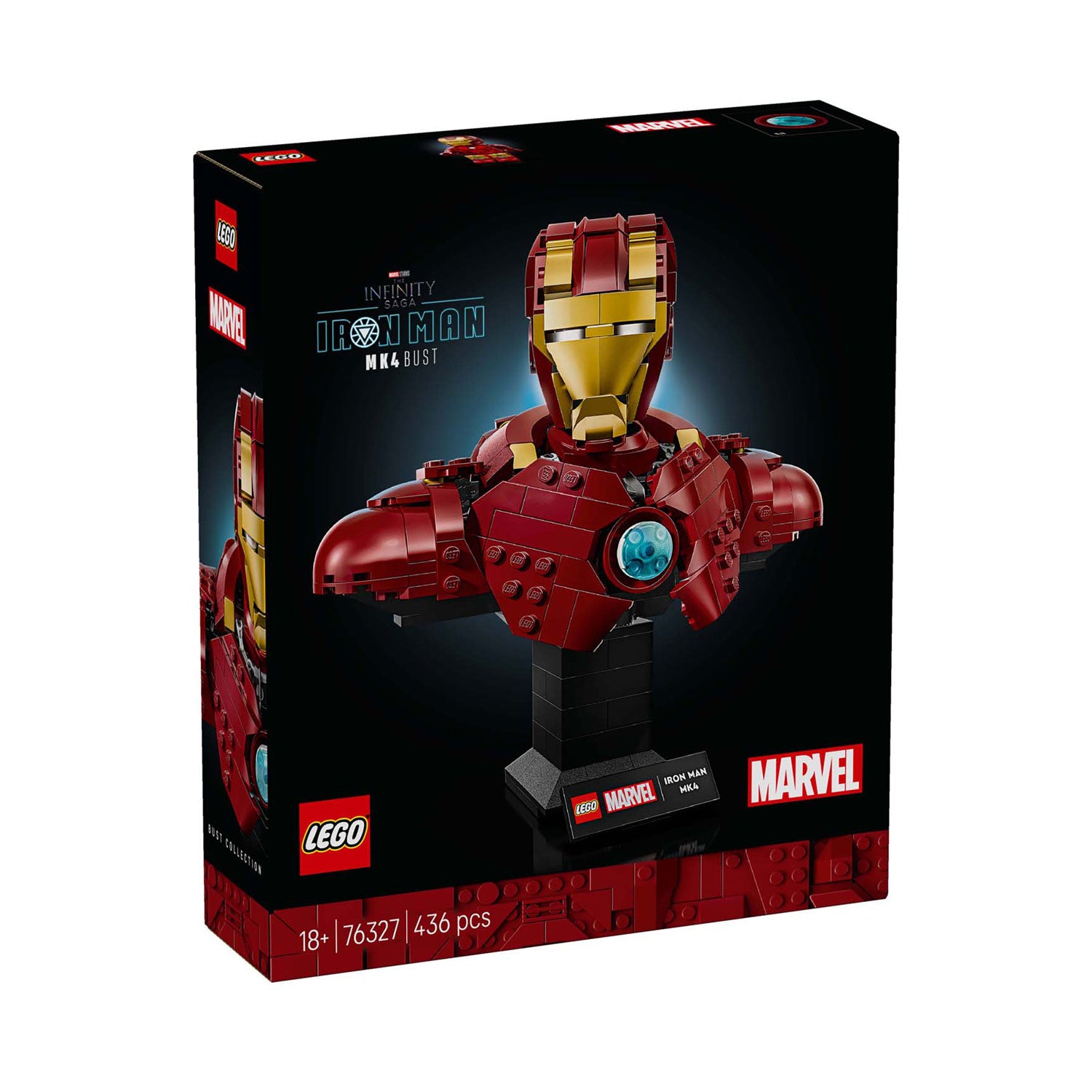Lego super heroes marvel 76327 iron man mk4 buste