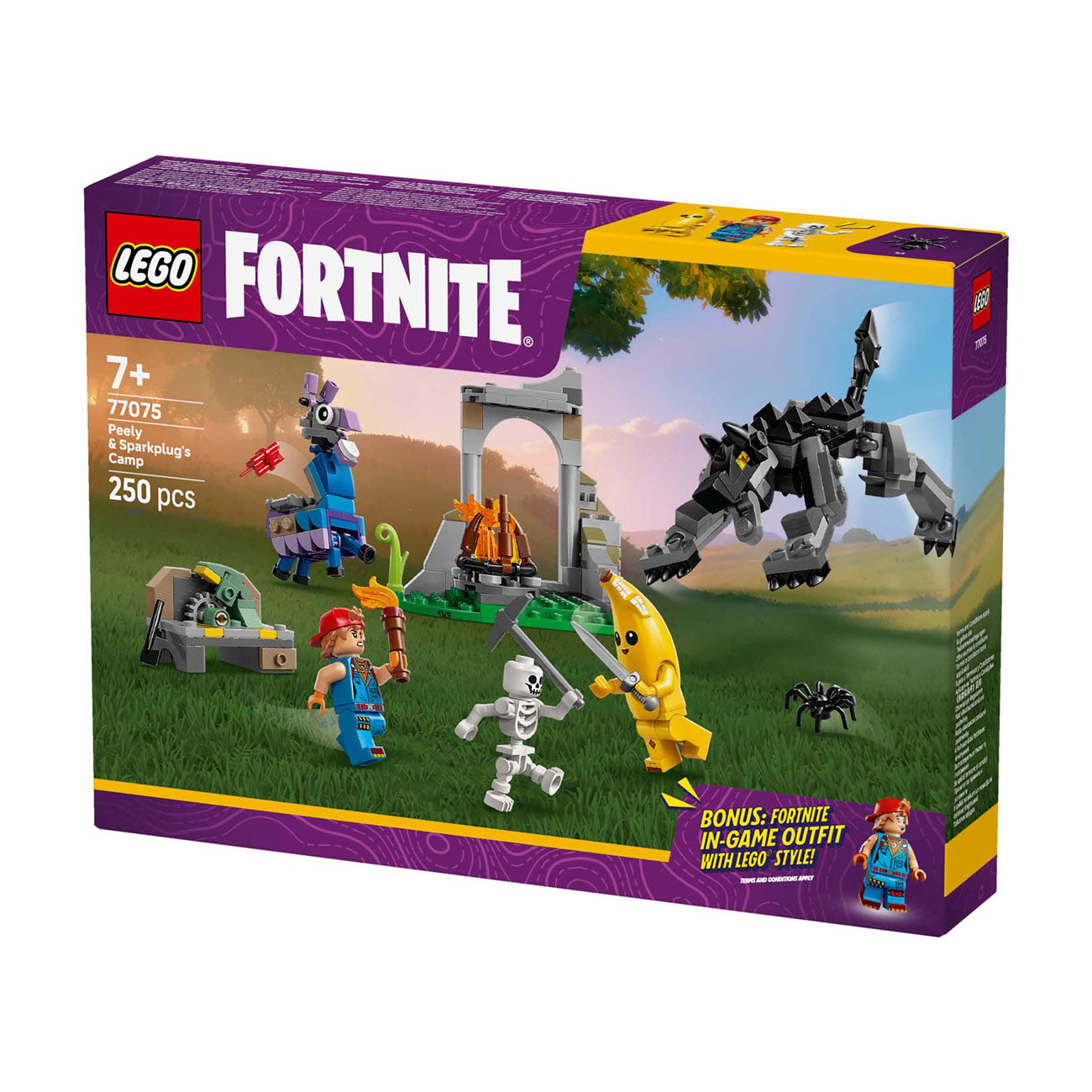 Lego 77075 fortnite peely en bougies kamp