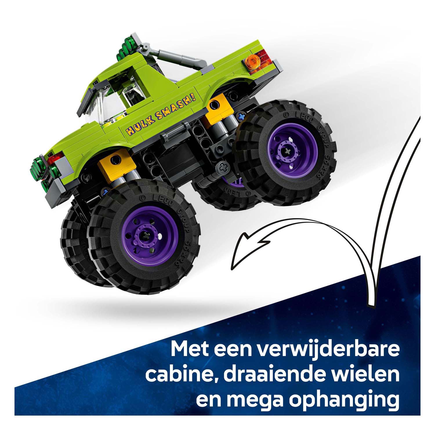 Lego 76312 superhelden marvel de hulk truck vs. thanos