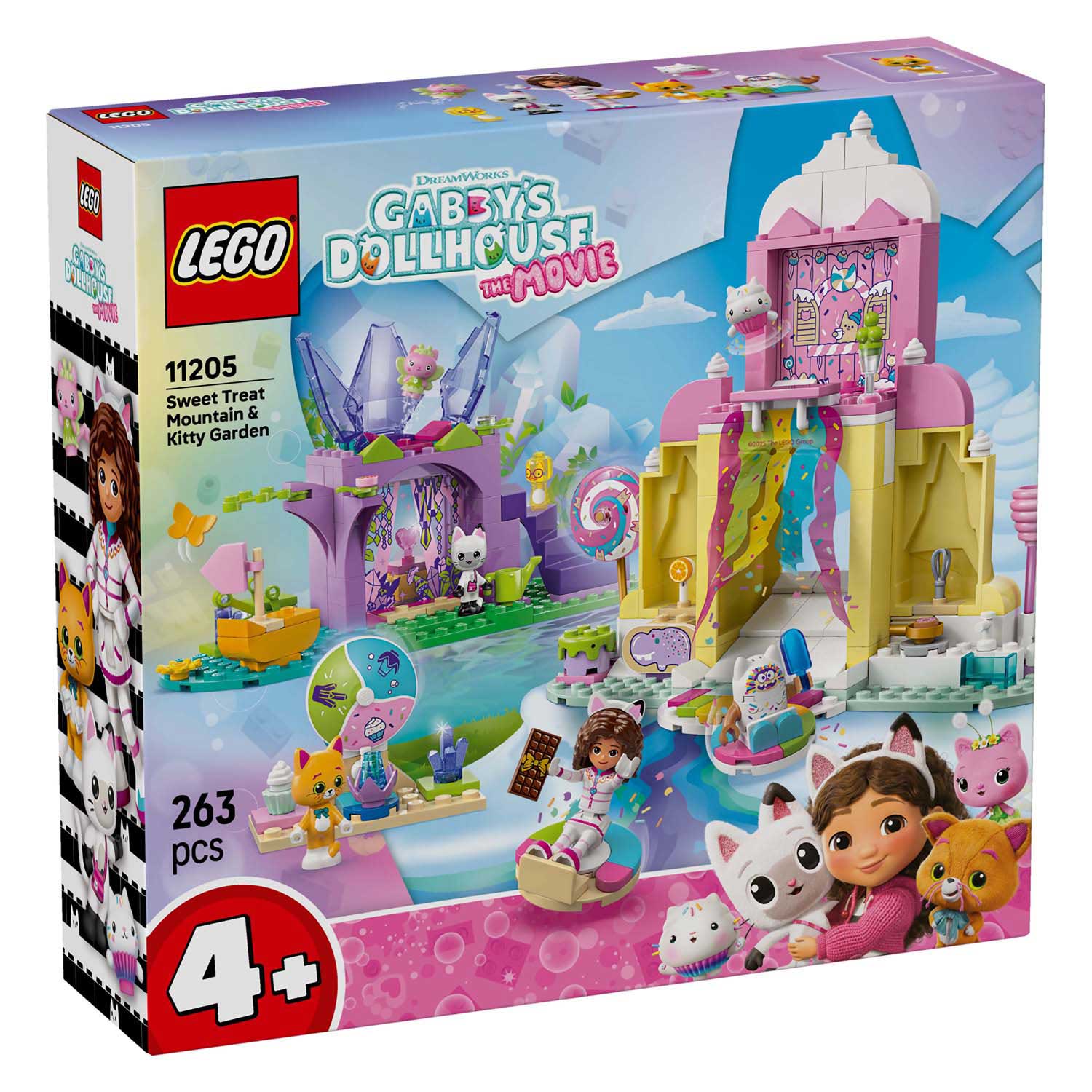 Lego ® gabby's poppenhuis snoepjesberg en kittentuin - 11205