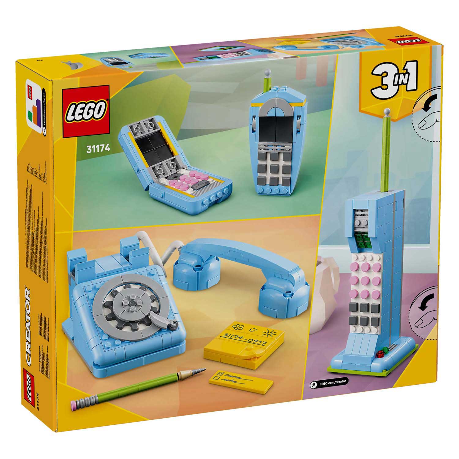 Lego creator 31174 retro telefoon