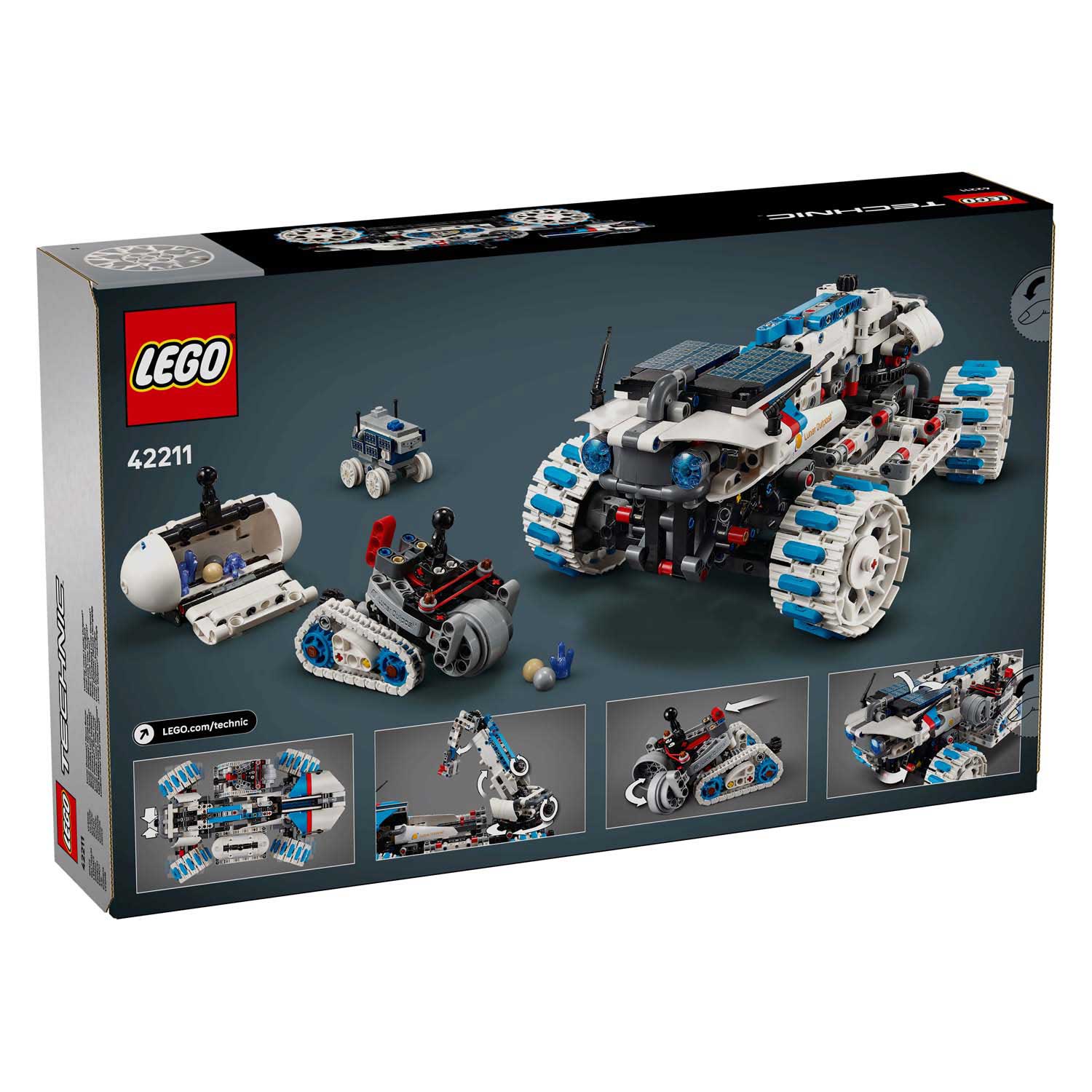 Lego technic 42211 lunar outpost maanrover ruimtevoertuig