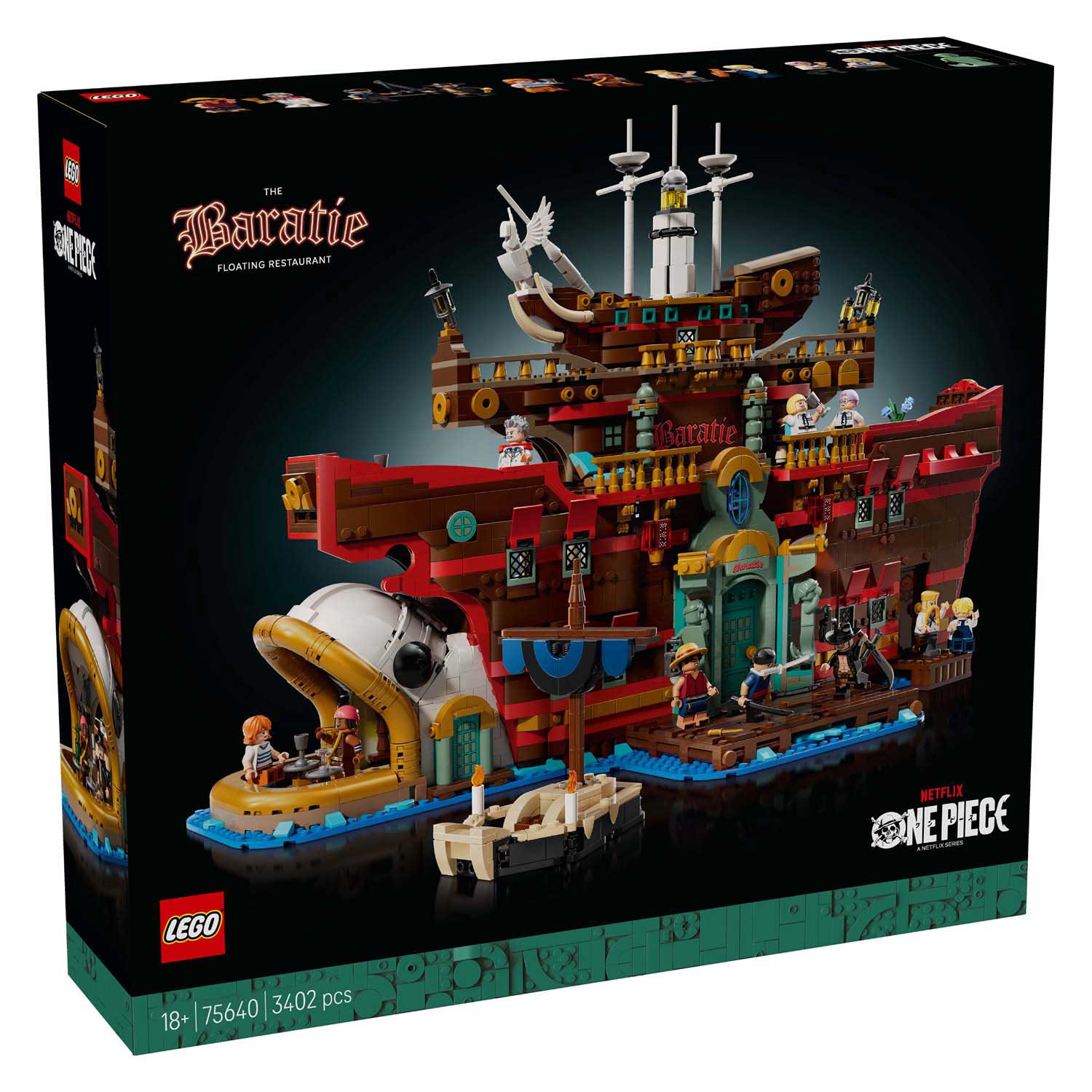 Lego ® one piece het drijvende restaurant baratie - 75640
