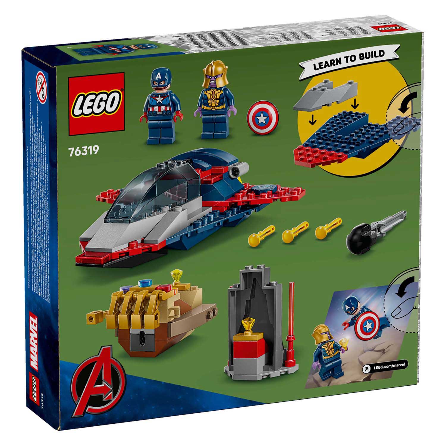 Lego super heroes marvel 76319 captain america vs. thanos