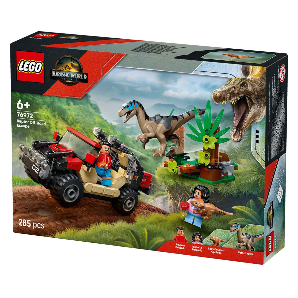 Lego jurassic world 76972 offroad eaptorontsnapping