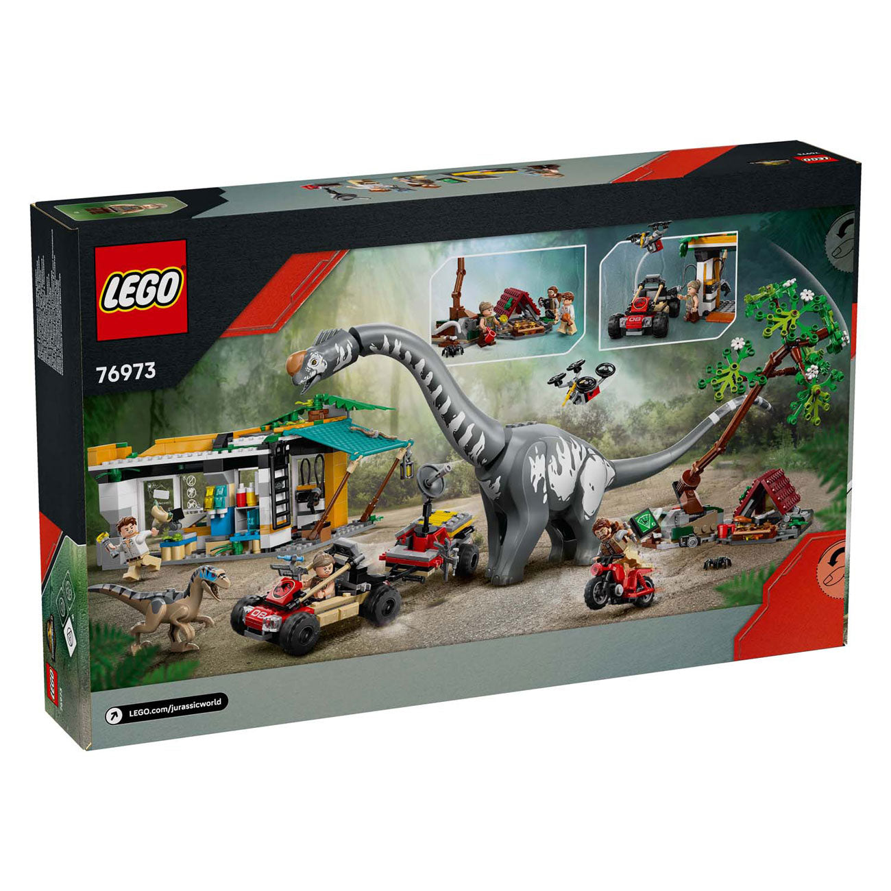 Lego jurassic world 76973 raptor en titanosaurus opsporingsmissie