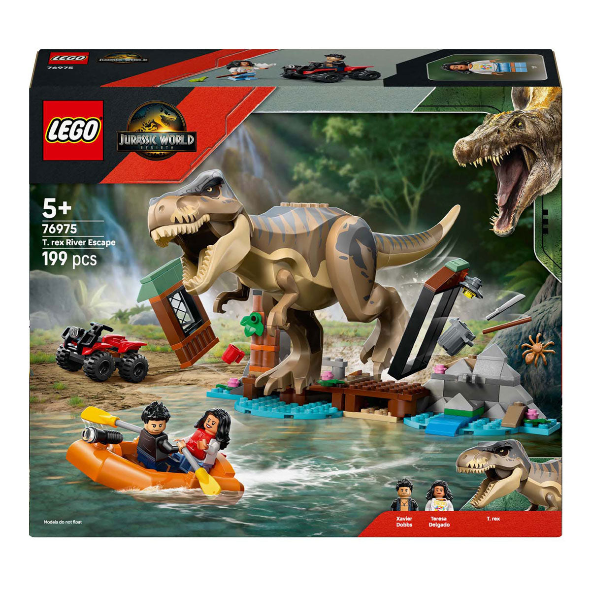 Lego ® jurassic world t. rex rivierontsnapping bouwset - 76975