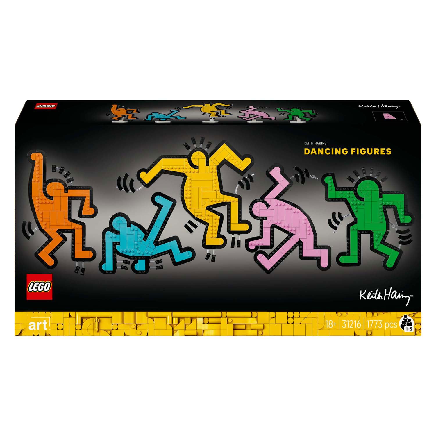 Lego ® art keith haring dansende figuren - 31216