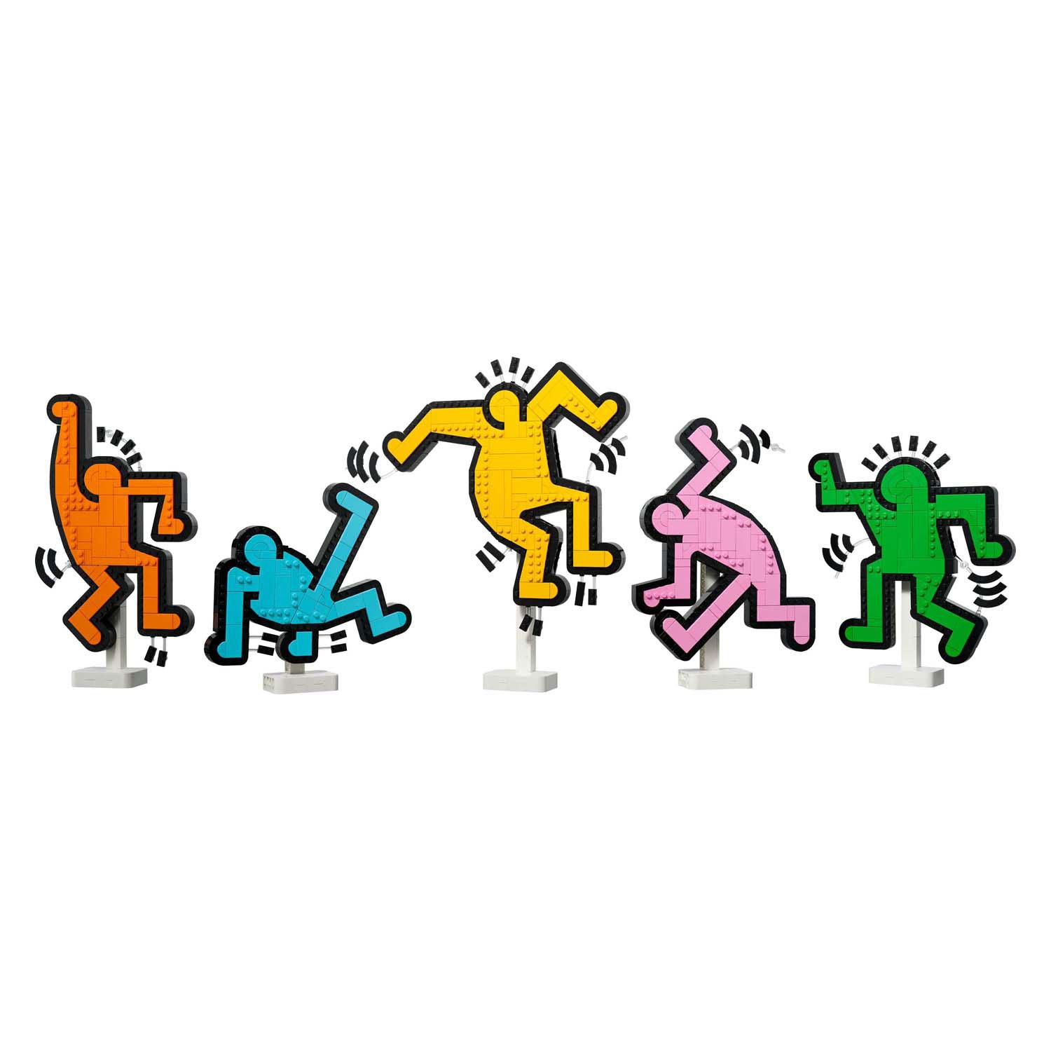 Lego art 31216 Keith Haring dansende figuren