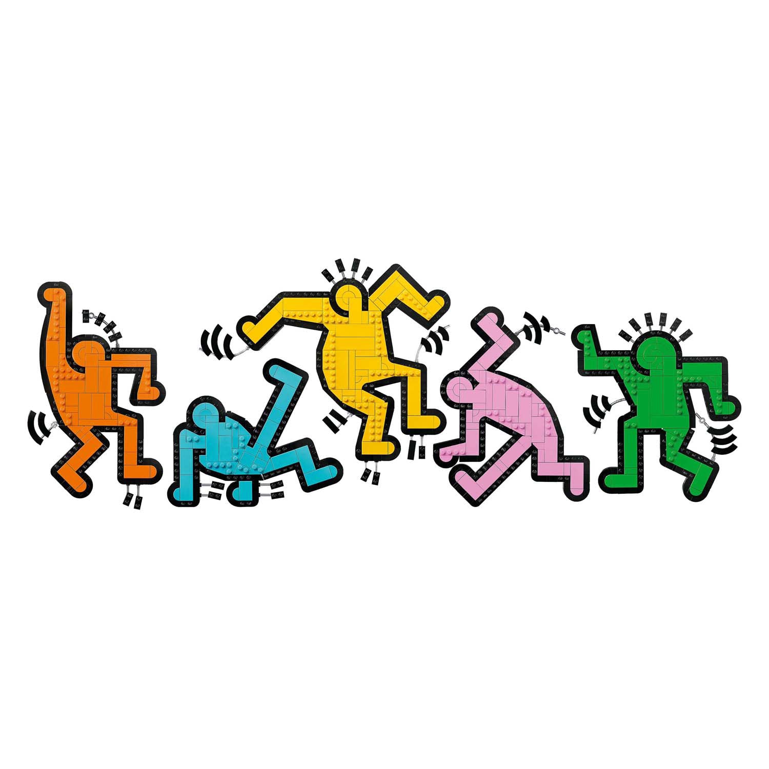 Lego art 31216 Keith Haring dansende figuren