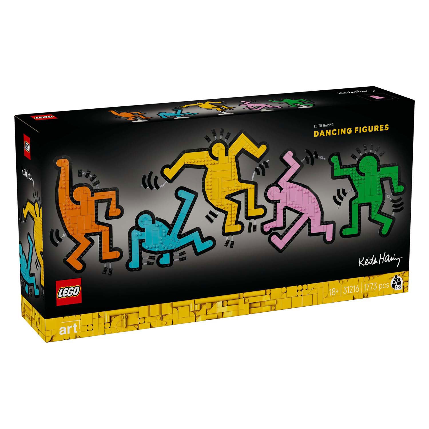 Lego art 31216 Keith Haring dansende figuren
