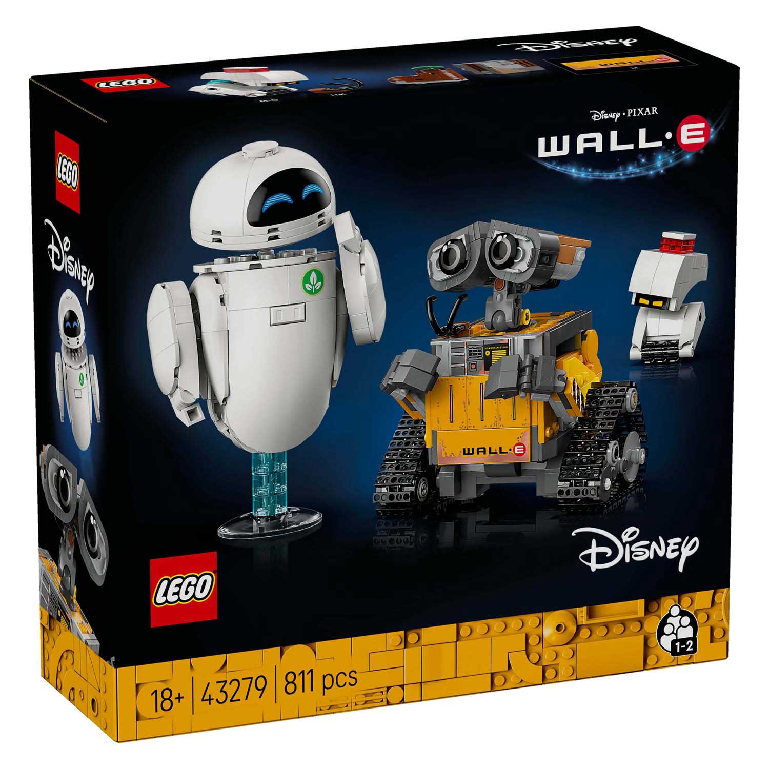 Lego disney 43279 pixar wall-e en eve