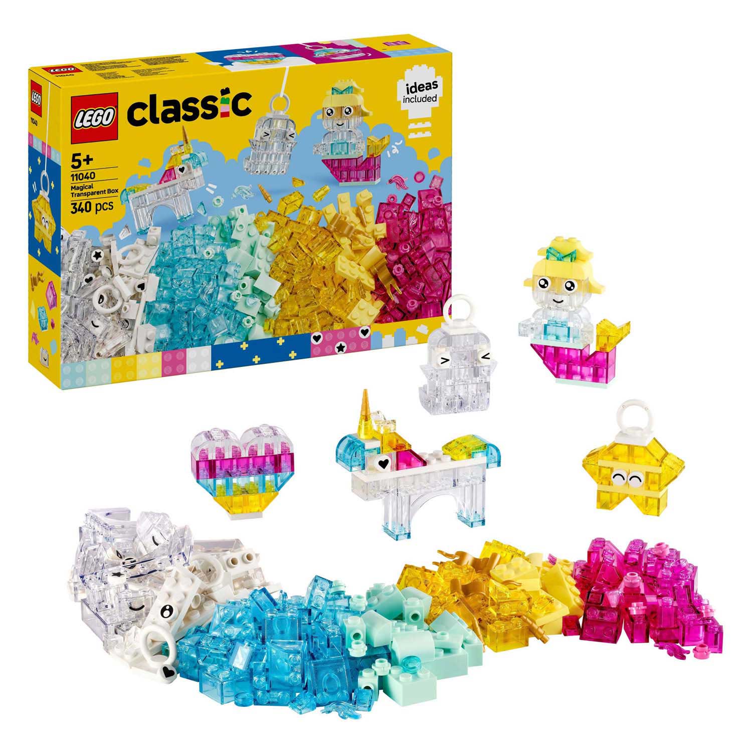Lego classic 11040 magische transparante doos
