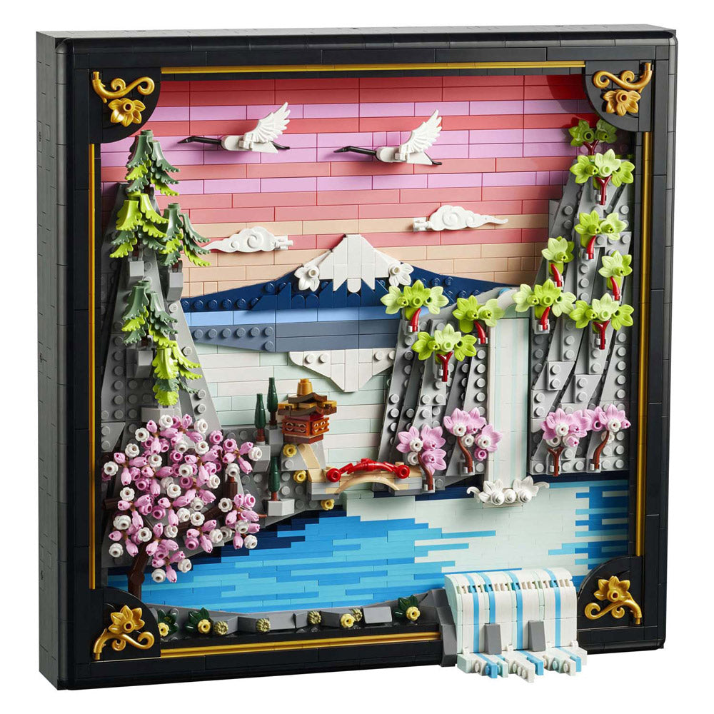 Lego ® art landschap met japanse kersenbloesems wanddecoratie - 31218
