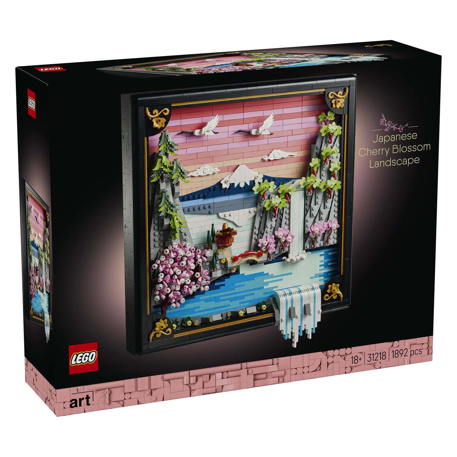 Lego ® art landschap met japanse kersenbloesems wanddecoratie - 31218