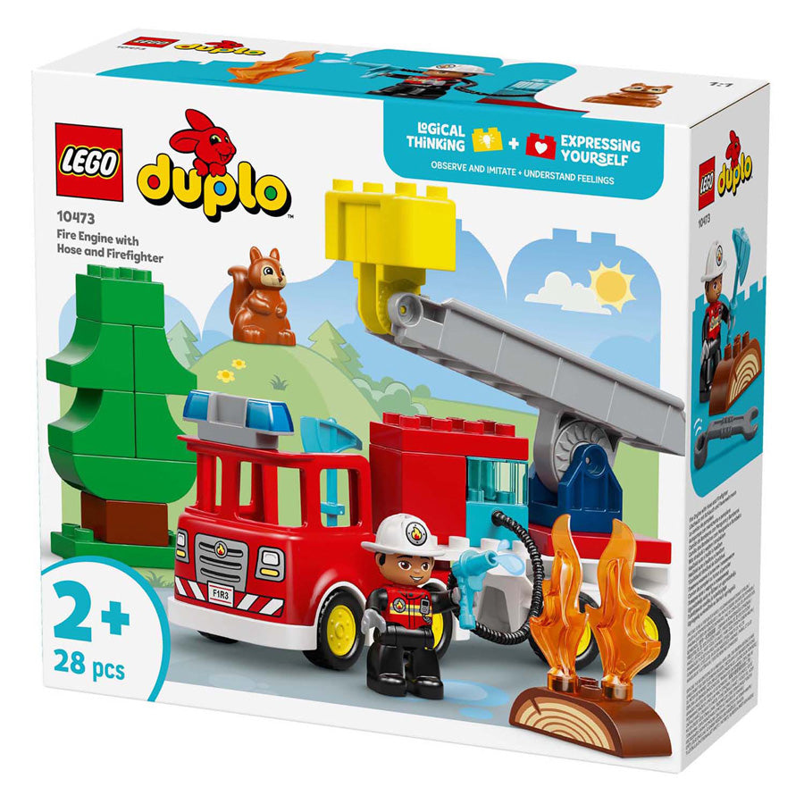 Lego duplo - brandweertruck - inclusief slang en brandweerman