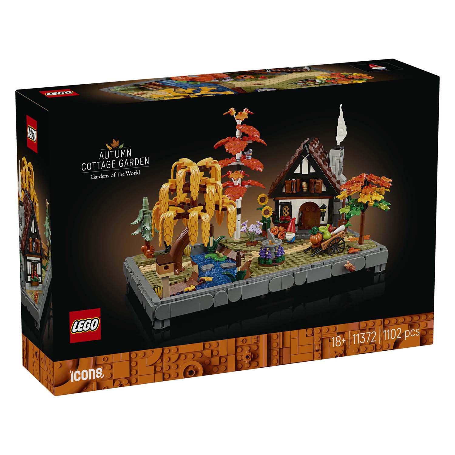 Lego icons - herfsttuin met cottage constructiespeelgoed (11372)