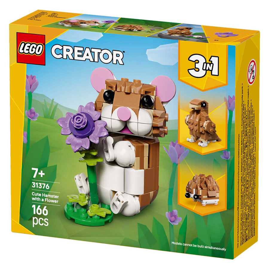 Lego creator 31376 schattige hamster met bloem