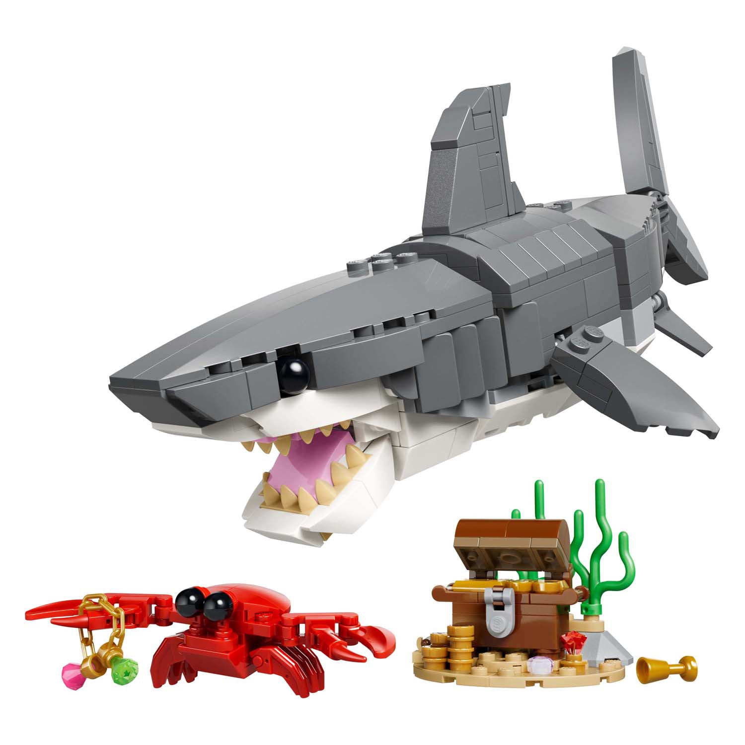 Lego woeste haai met schatkist constructiespeelgoed (31381)