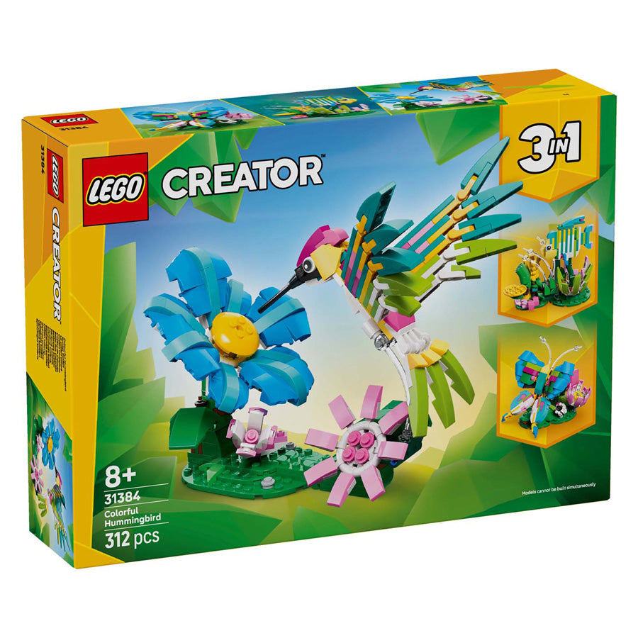 Lego ® creator 3in1 wilde dieren: kleurrijke kolibrie - 31384
