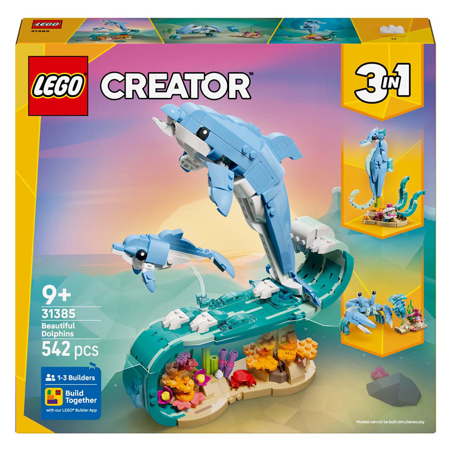 Lego creator 31385 zeedieren: prachtige dolfijnen