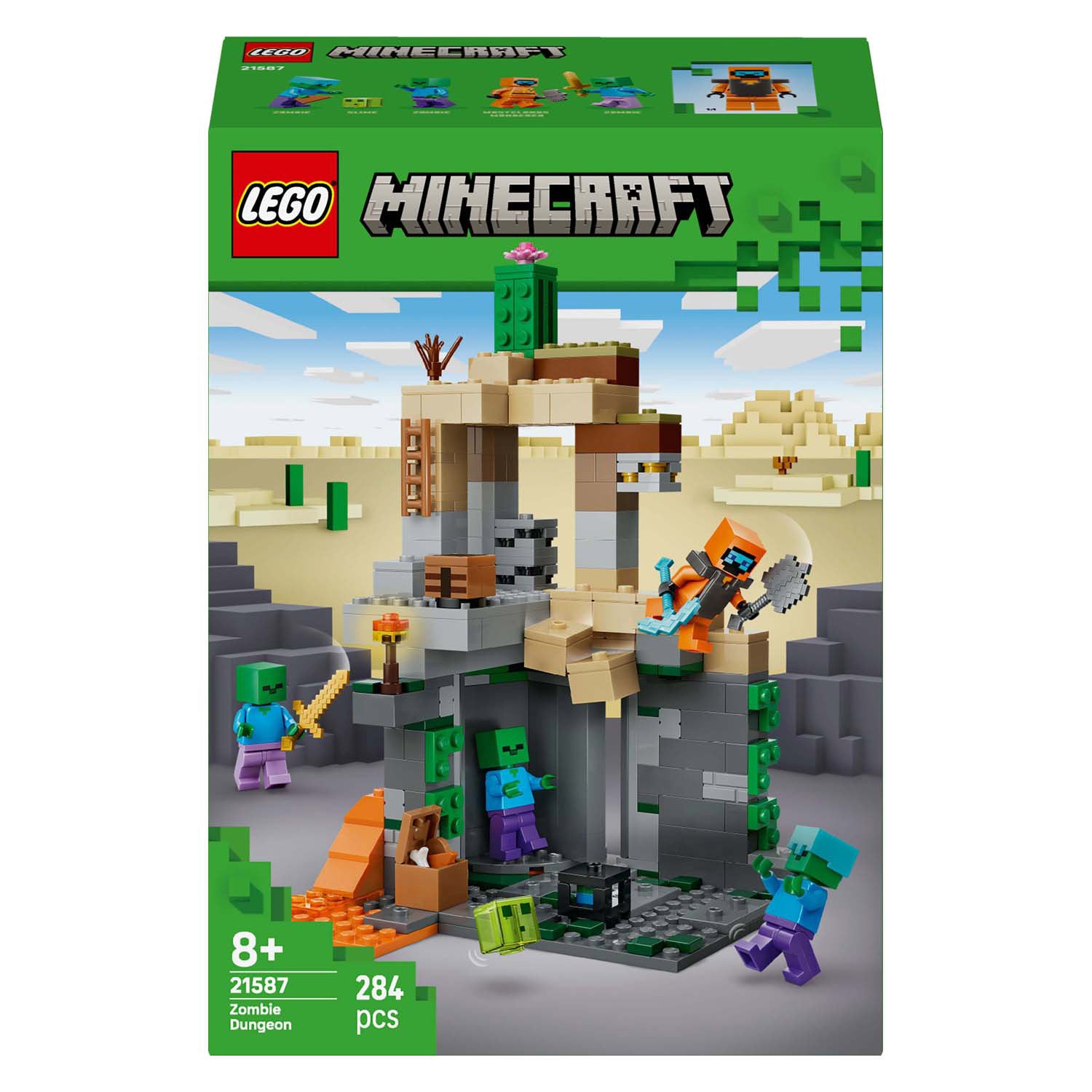 Lego minecraft zombiekerker speelgoed voor kinderen en gamers vanaf 8 jaar - 21587