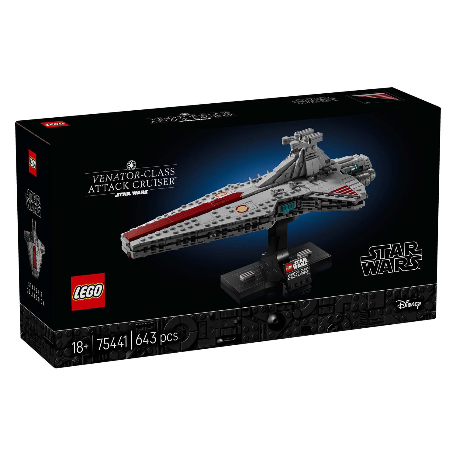Lego star wars venator-class attack cruiser - bouwpakket voor volwassenen en decoratie - 75441