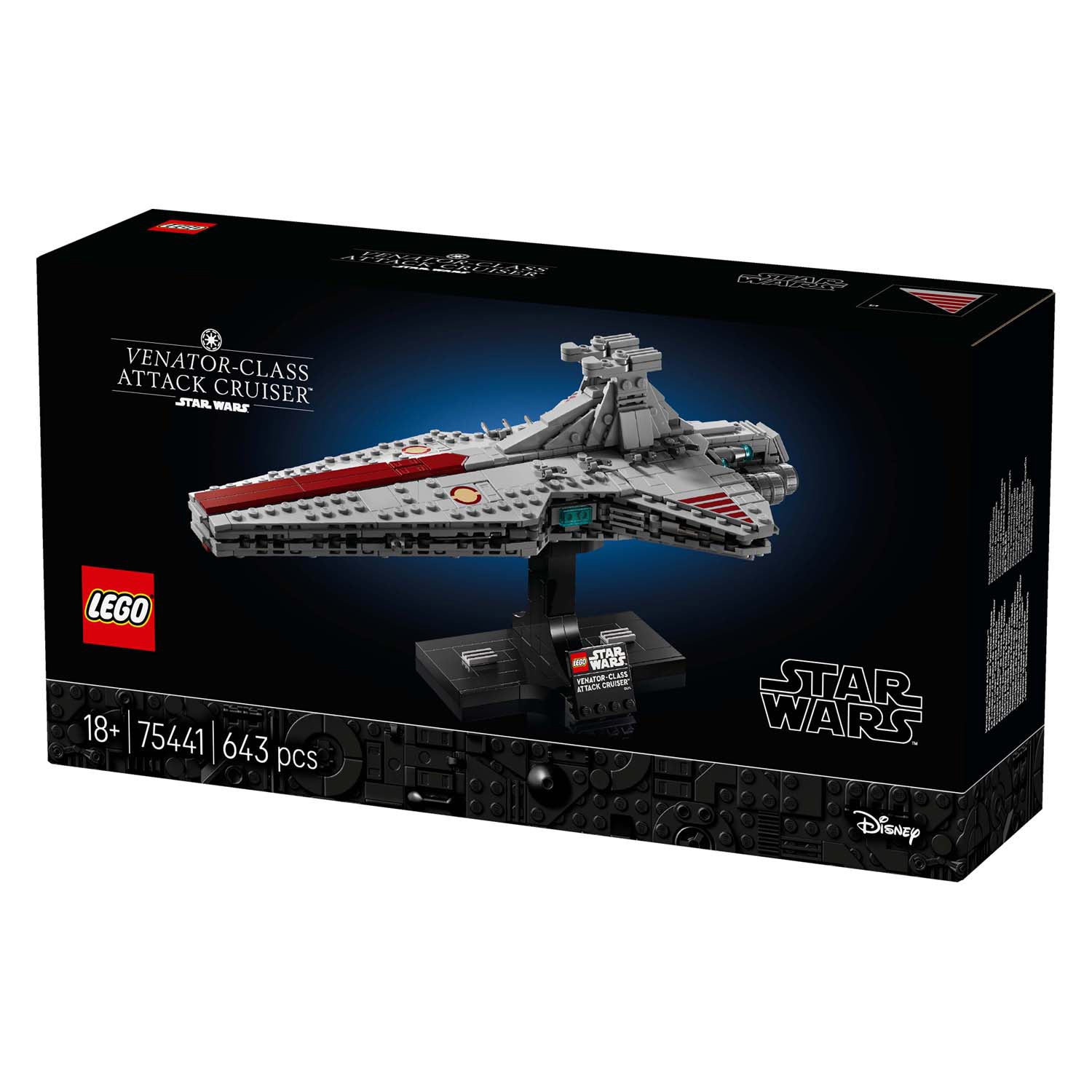 Lego star wars venator-class attack cruiser - bouwpakket voor volwassenen en decoratie - 75441