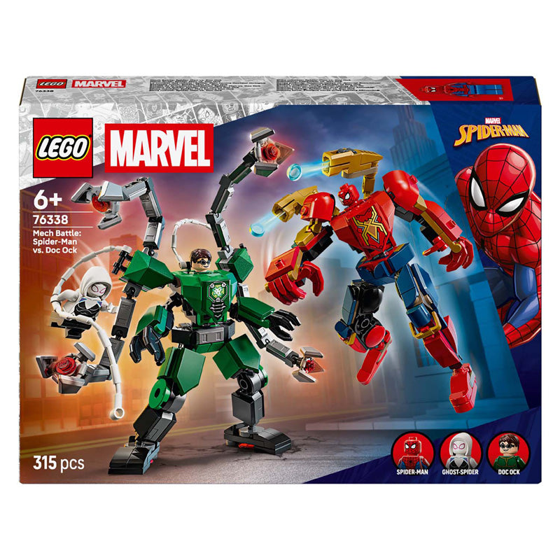 Lego marvel mechaduel: spider-man vs. doc ock superhelden - bouwpakket voor kinderen - 76338