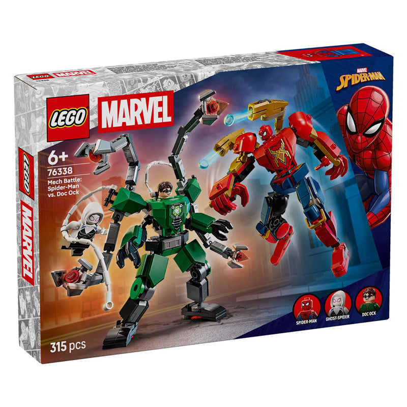 Lego marvel mechaduel: spider-man vs. doc ock superhelden - bouwpakket voor kinderen - 76338
