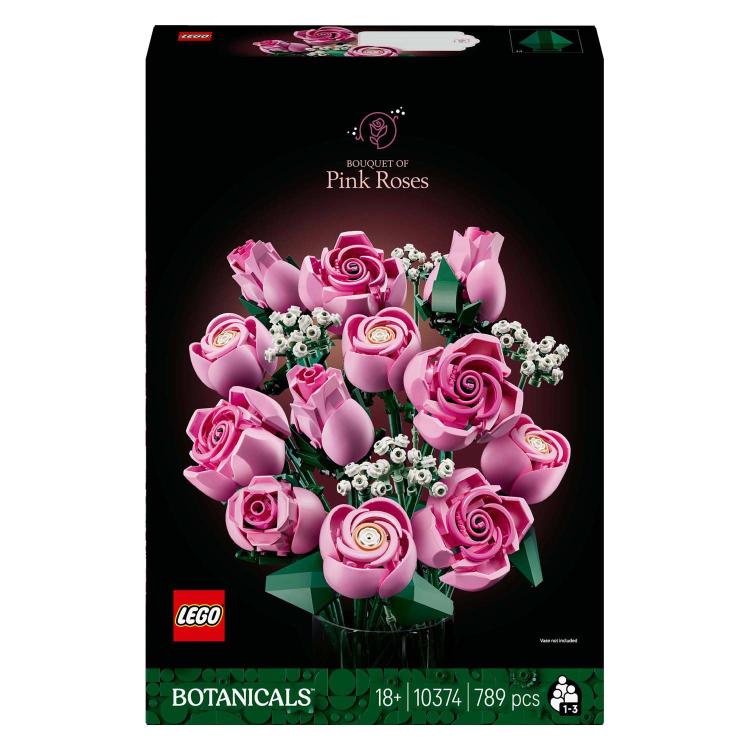 Lego botanicals roze rozenboeket - 10374