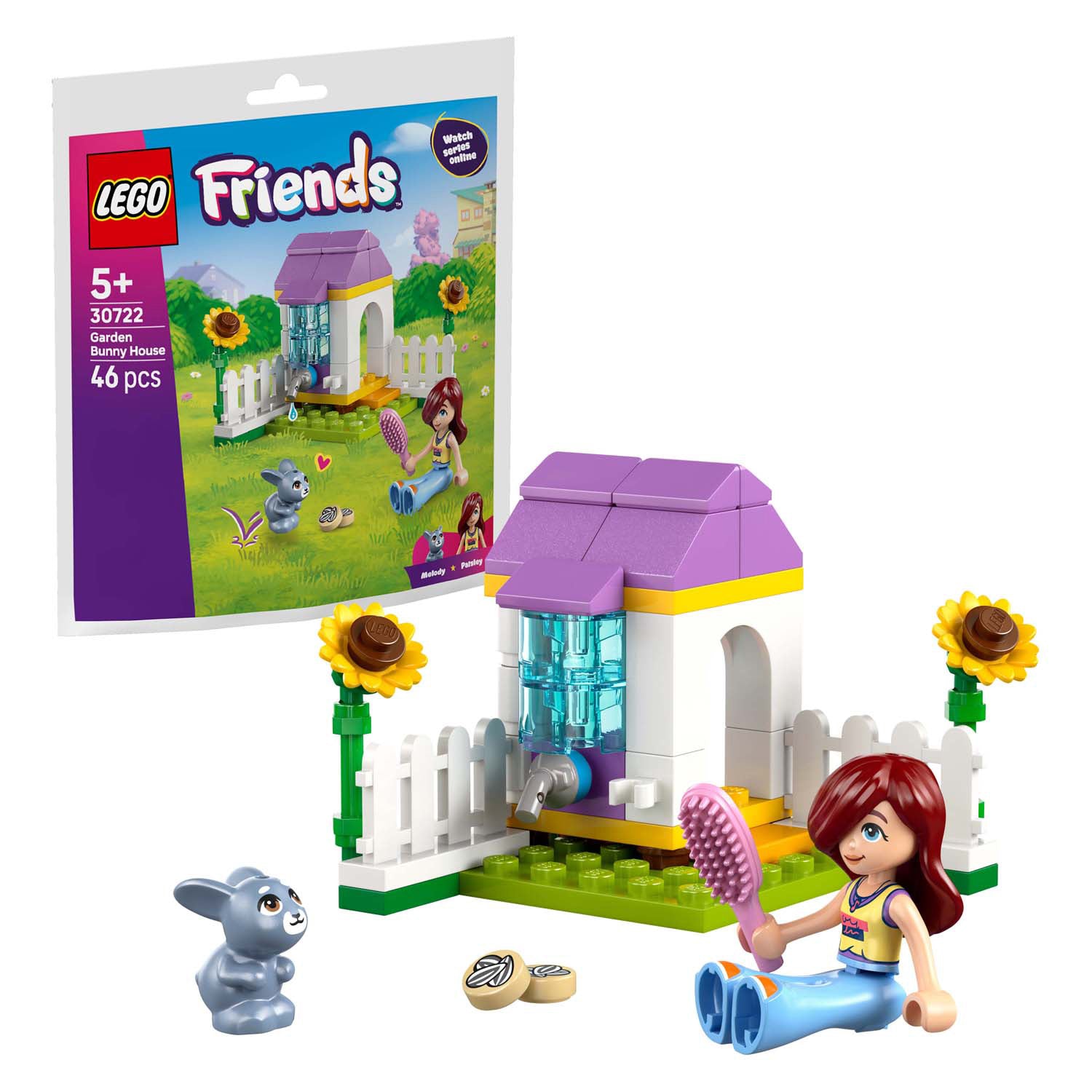Lego friends 30722 konijnenhok in de tuin