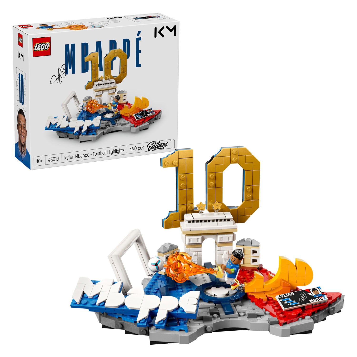 Lego editions kylian mbappé – voetbalhoogtepunten voetbal speelgoed voor kinderen - 43013