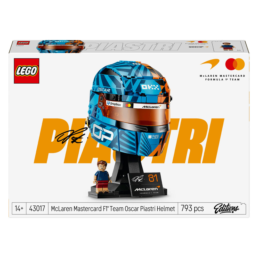 Lego editions mclaren mastercard f1 team helm van oscar piastri bouwpakket voor kinderen 43017