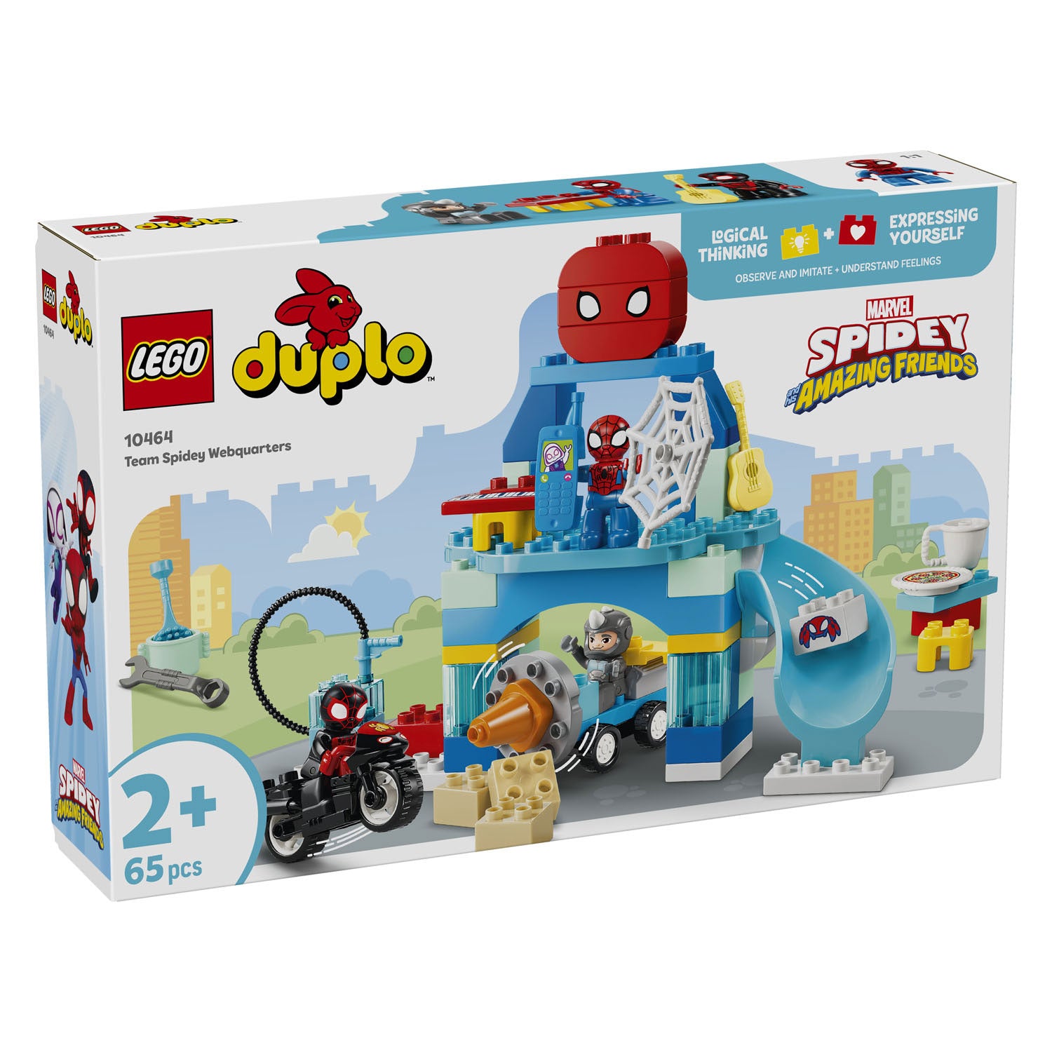 Lego duplo ǀ marvel team spidey hoofdkwartier bouwpakket voor kinderen en decoratie 10464