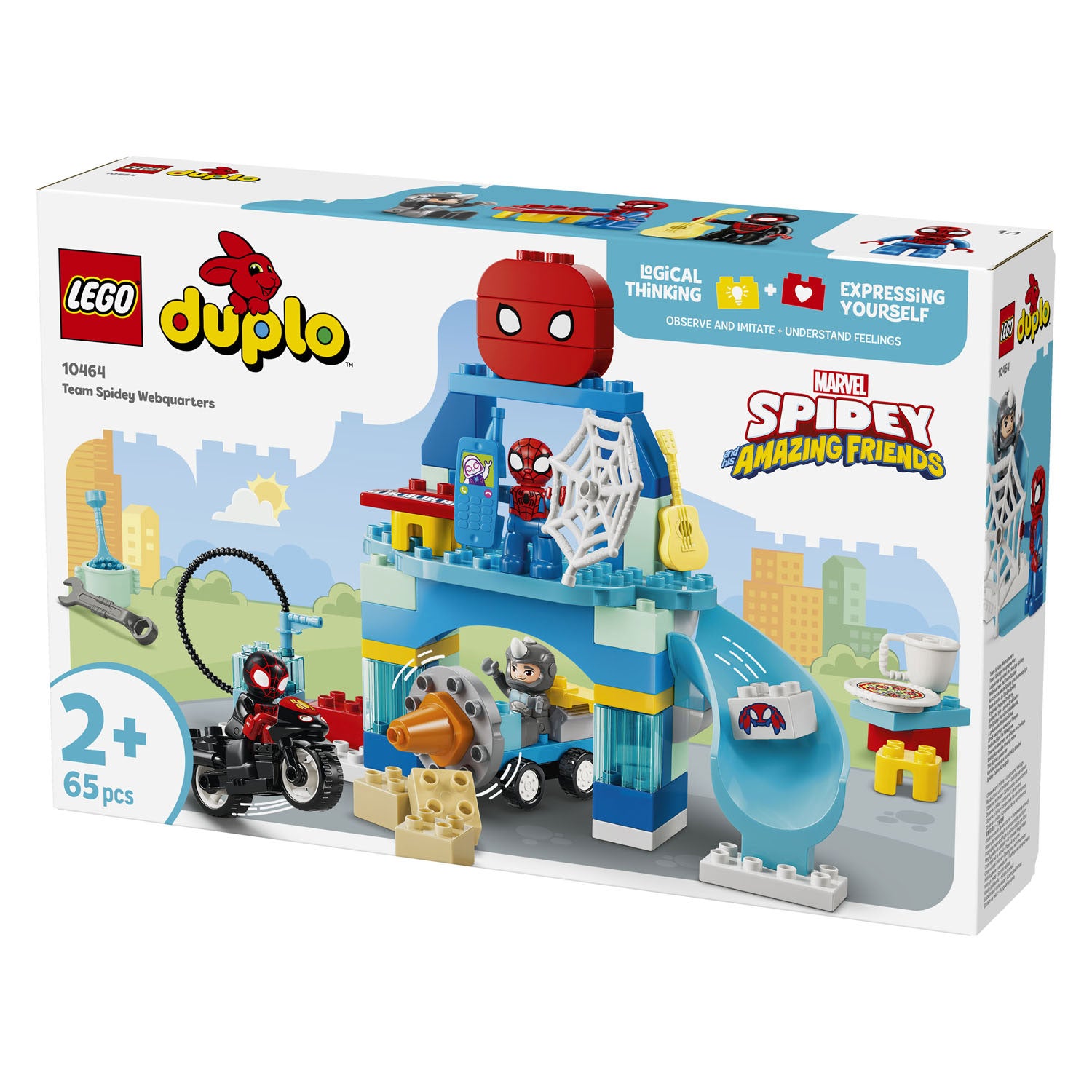 Lego duplo ǀ marvel team spidey hoofdkwartier bouwpakket voor kinderen en decoratie 10464