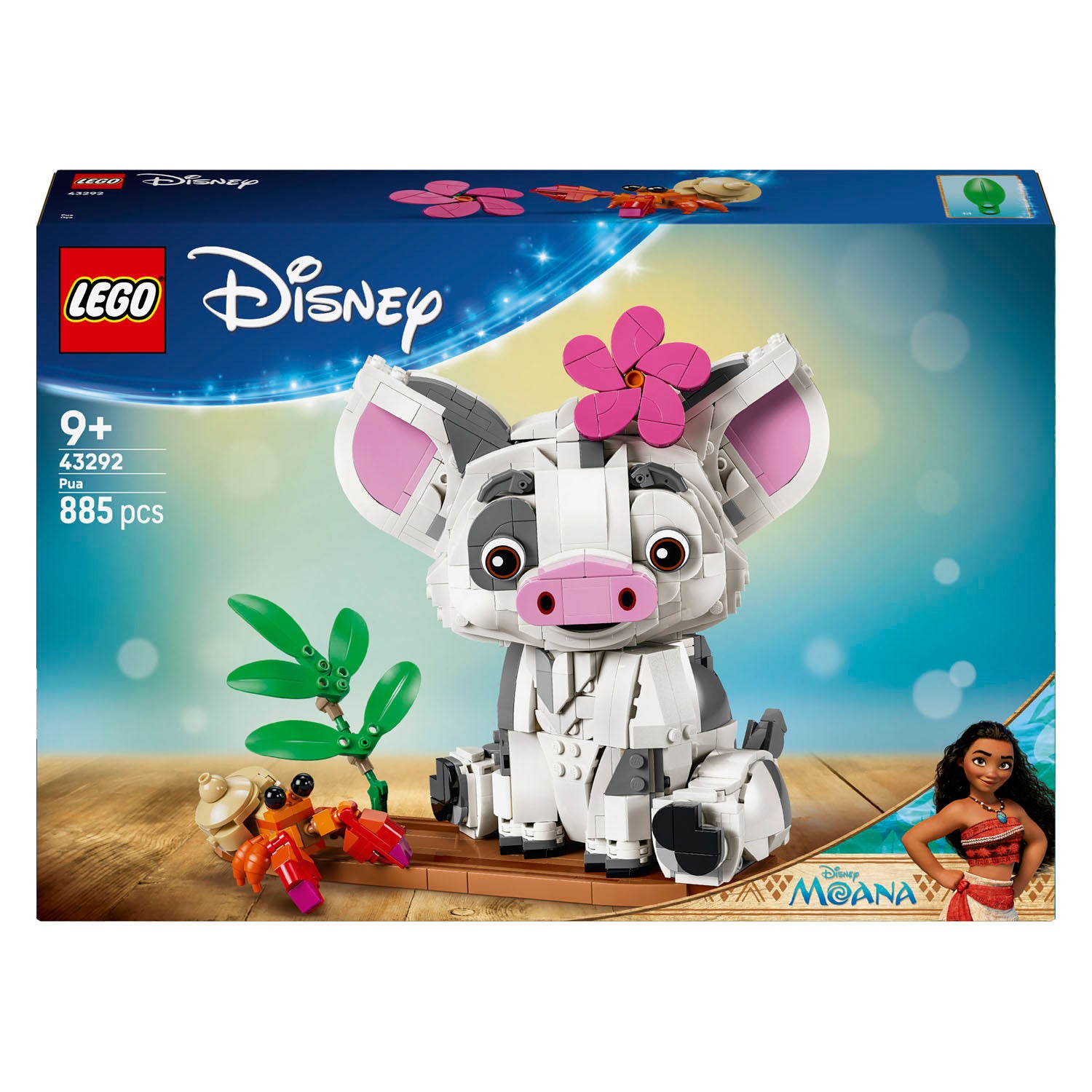 Lego ǀ disney vaiana pua bouwbaar dieren speelgoed voor kinderen en decoratie 43292