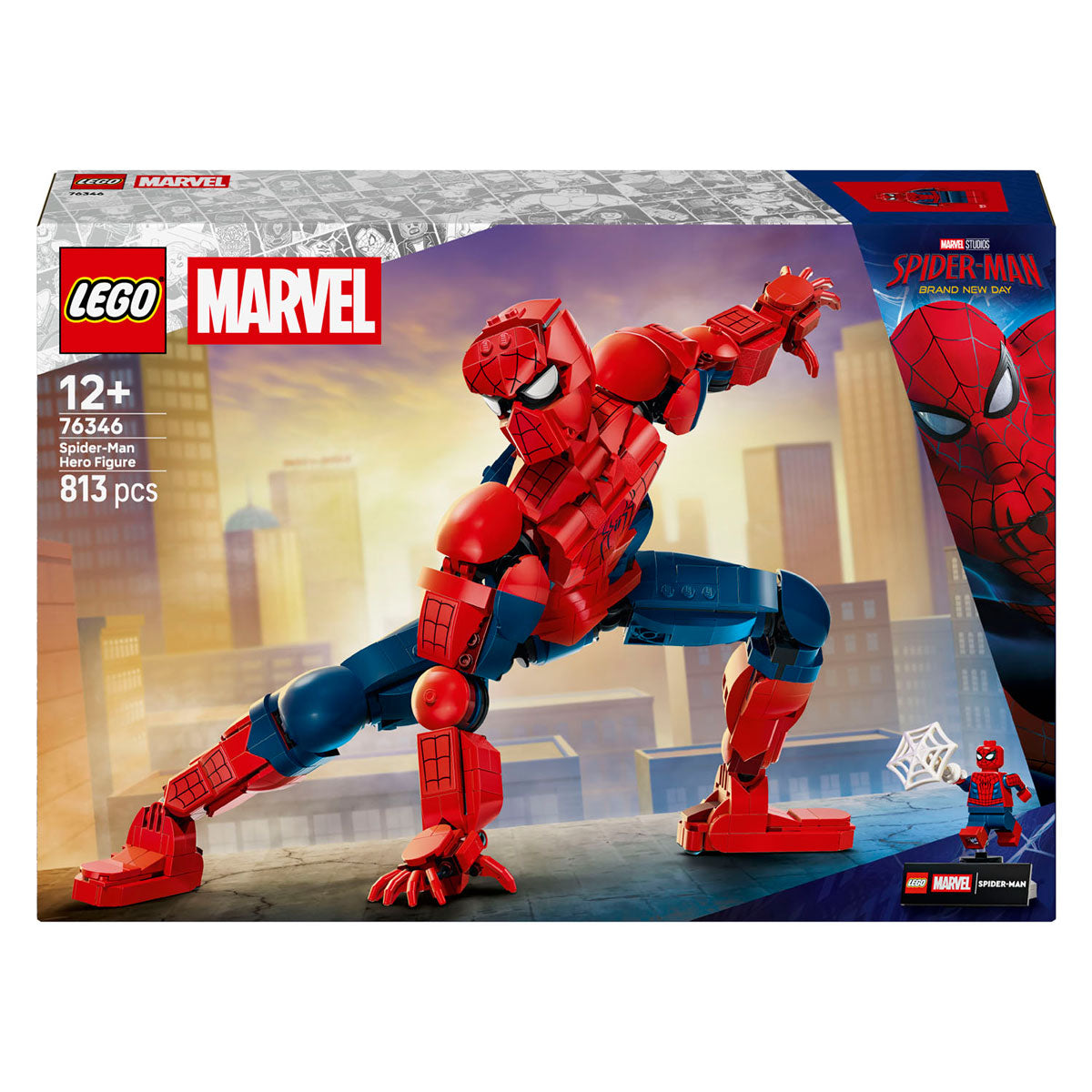 Lego ǀ marvel spider-man heldenfiguur bouwpakket voor kinderen met actiefiguur 76346